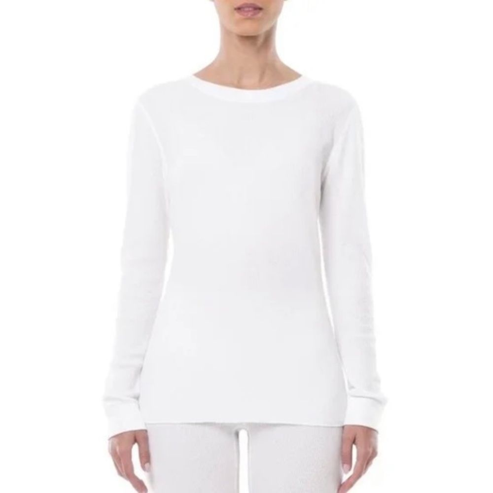 Fruit of the Loom Women's Long‎ Underwear Waffle Crew Neck Thermal Top size XXL